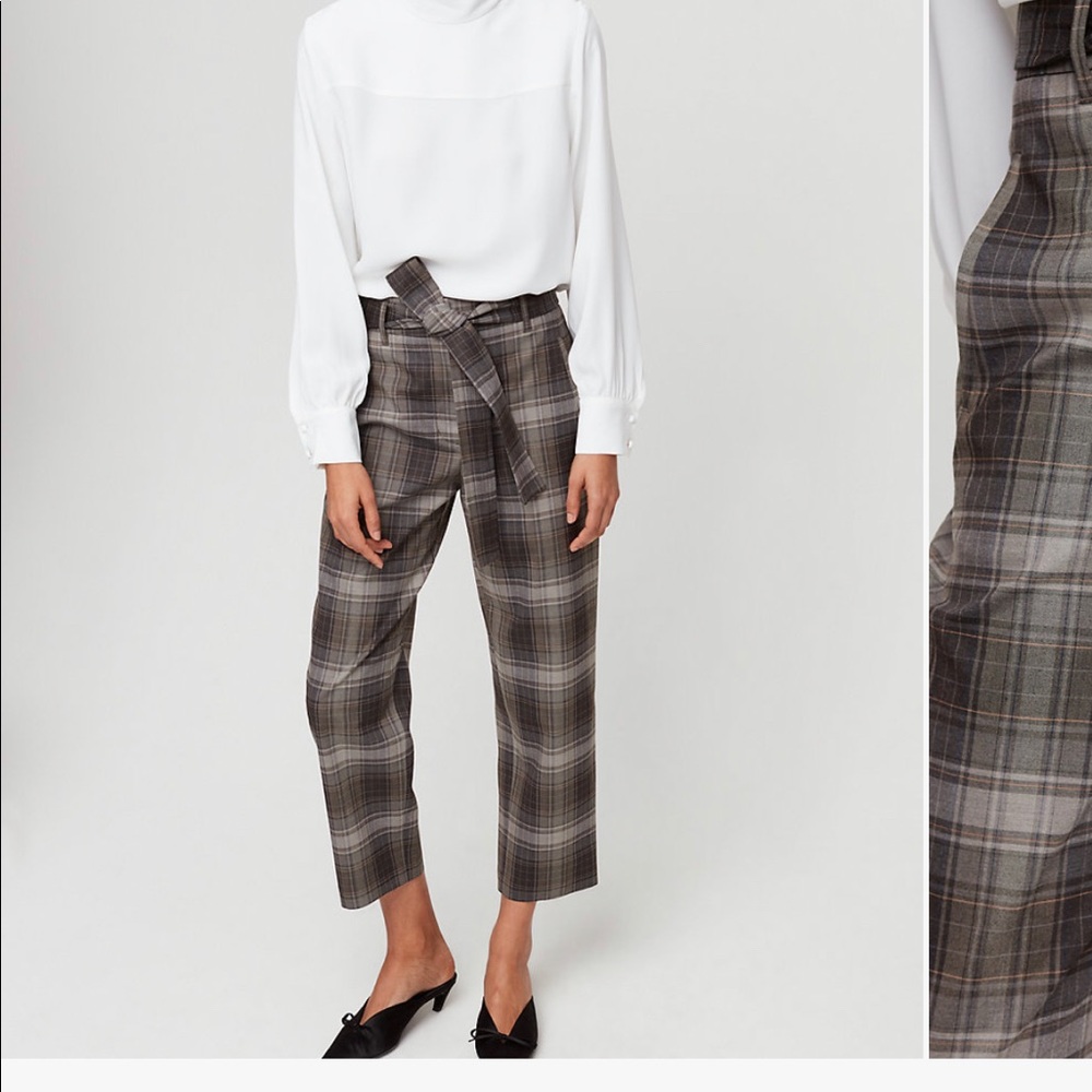 Wilfred Cropped pants with belt